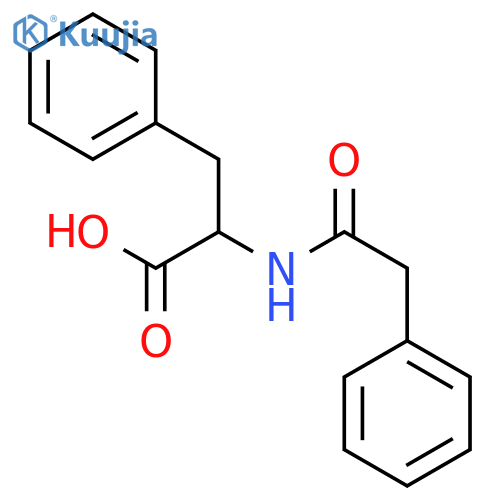 N-(Phenylacetyl)-L-phenylalanine structure