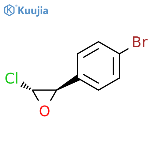 Oxirane, 2-(4-bromophenyl)-3-chloro-, trans- structure