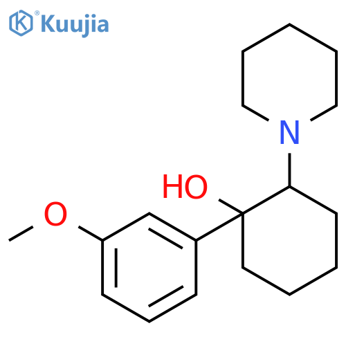 1-(3-methoxyphenyl)-2-piperidin-1-ylcyclohexanol structure