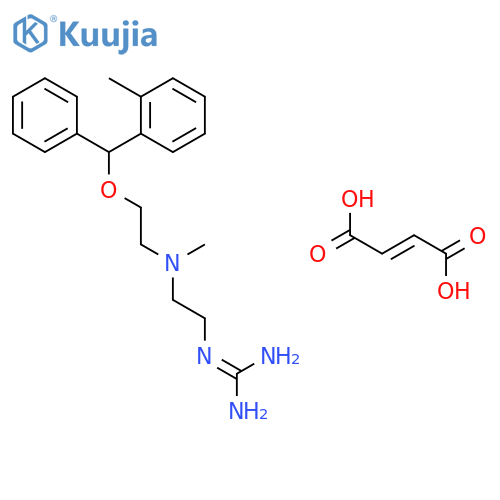 2-[2-(methyl{2-[(2-methylphenyl)(phenyl)methoxy]ethyl}amino)ethyl]guanidine (2E)-but-2-enedioate structure