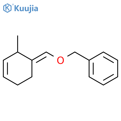 Benzene, [[(methyl-3-cyclohexen-1-ylidene)methoxy]methyl]- structure