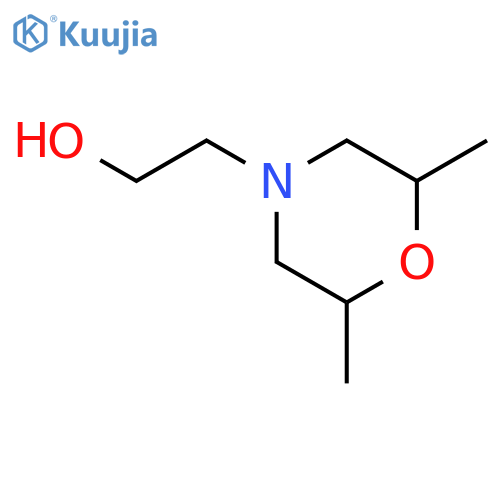 2-(2,6-dimethylmorpholin-4-yl)ethanol structure