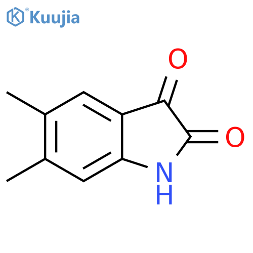 5,6-dimethyl-2,3-dihydro-1H-indole-2,3-dione structure