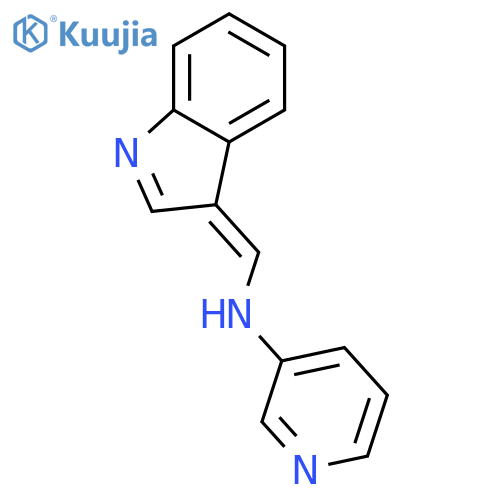 N-[(z)-indol-3-ylidenemethyl]pyridin-3-amine structure