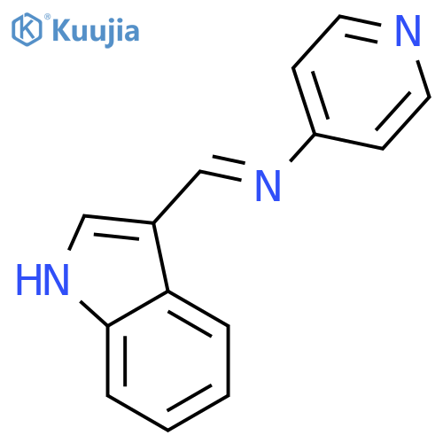 N-[(z)-indol-3-ylidenemethyl]pyridin-4-amine structure