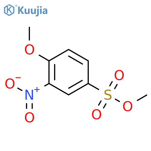 Methyl 4-methoxy-3-nitrobenzene-1-sulfonate structure