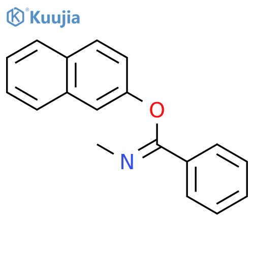 BENZENECARBOXIMIDIC ACID, N-METHYL-, 2-NAPHTHALENYL ESTER structure