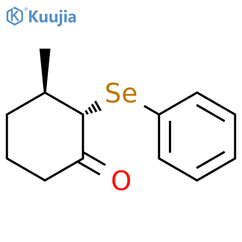 CYCLOHEXANONE, 3-METHYL-2-(PHENYLSELENO)-, TRANS- structure