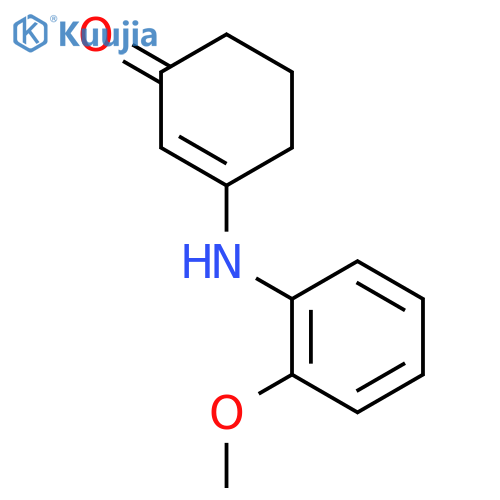 3-[(2-methoxyphenyl)amino]cyclohex-2-en-1-one structure