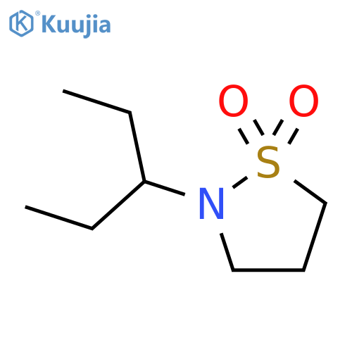 2-(pentan-3-yl)-1,2-thiazolidine 1,1-dioxide structure