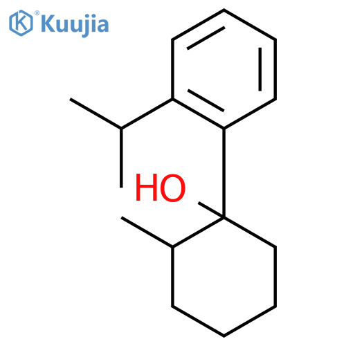 (1S,2R)-2-methyl-1-[2-(1-methylethyl)phenyl]cyclohexanol structure