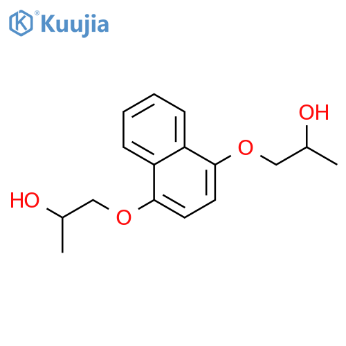 1,1'-[naphthalene-1,4-diylbis(oxy)]dipropan-2-ol structure