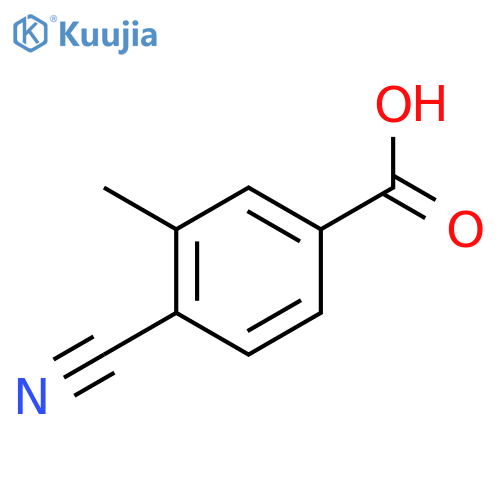 4-Cyano-3-methylbenzoic acid structure