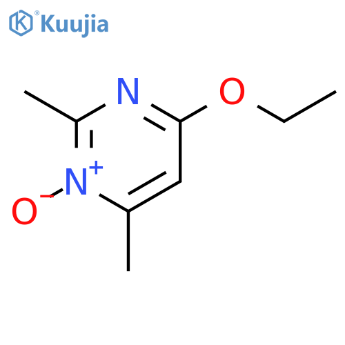 Pyrimidine, 4-ethoxy-2,6-dimethyl-, 1-oxide structure