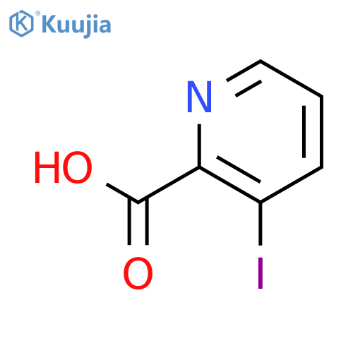 3-iodopyridine-2-carboxylic acid structure