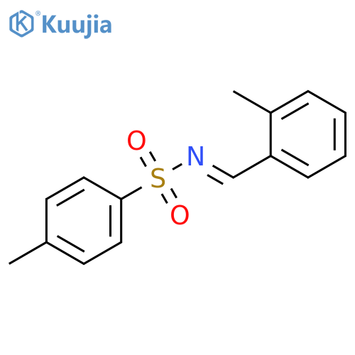 Benzenesulfonamide, 4-methyl-N-[(2-methylphenyl)methylene]-, (E)- structure