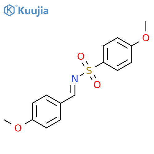 Benzenesulfonamide, 4-methoxy-N-[(4-methoxyphenyl)methylene]-, (E)- (9CI) structure