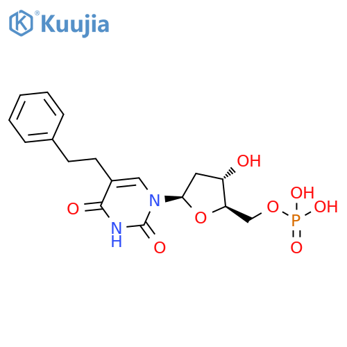 5'-Uridylic acid, 2'-deoxy-5-(2-phenylethyl)- structure