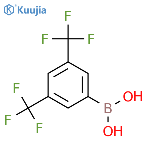 3,5-Bis(trifluoromethyl)phenylboronic acid structure