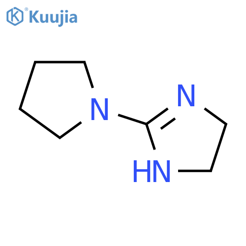 1H-Imidazole,4,5-dihydro-2-(1-pyrrolidinyl)-(9CI) structure