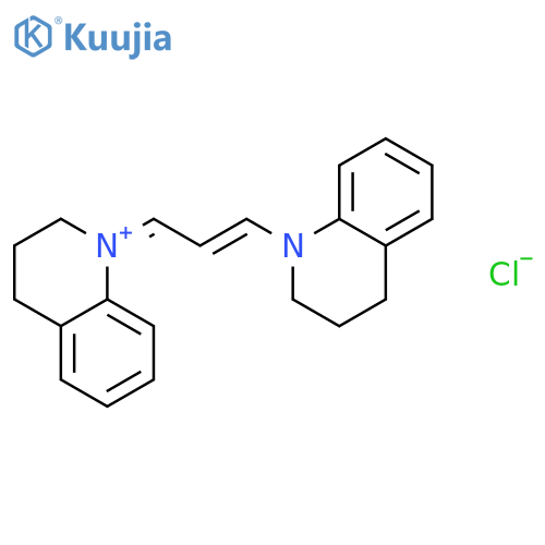 (1E)-1-[(2E)-3-(3,4-dihydroquinolin-1(2H)-yl)prop-2-en-1-ylidene]-1,2,3,4-tetrahydroquinolinium chloride structure