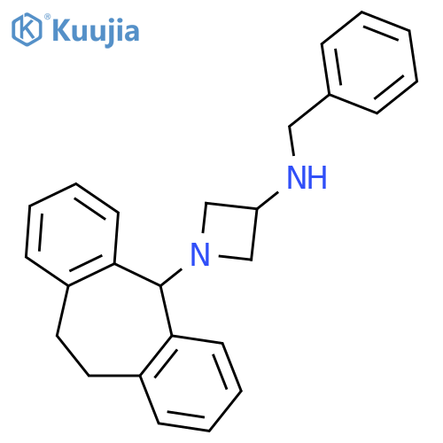 N-benzyl-1-(10,11-dihydro-5H-dibenzo[a,d][7]annulen-5-yl)azetidin-3-amine structure