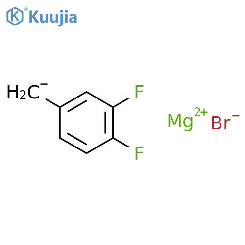 Magnesium;1,2-difluoro-4-methanidylbenzene;bromide structure
