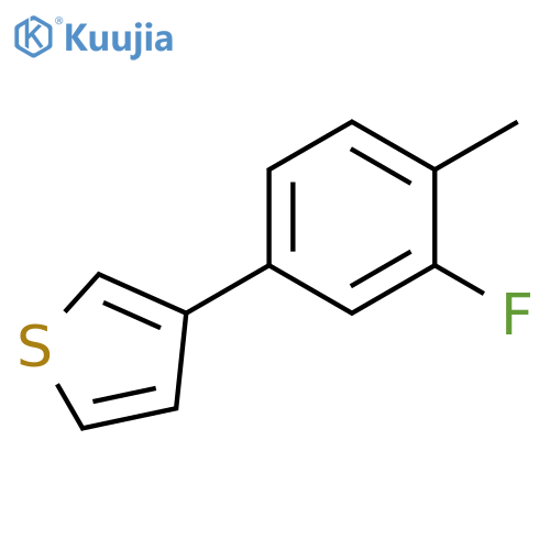 3-(3-Fluoro-4-methylphenyl)thiophene structure