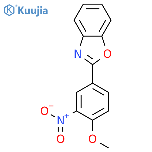 BENZOXAZOLE, 2-(4-METHOXY-3-NITROPHENYL)- structure