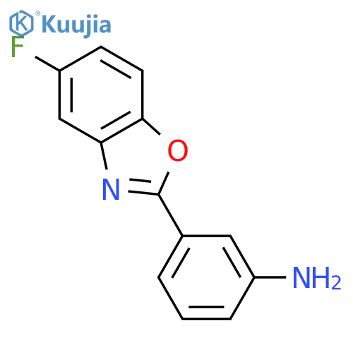 BENZENAMINE, 3-(5-FLUORO-2-BENZOXAZOLYL)- structure
