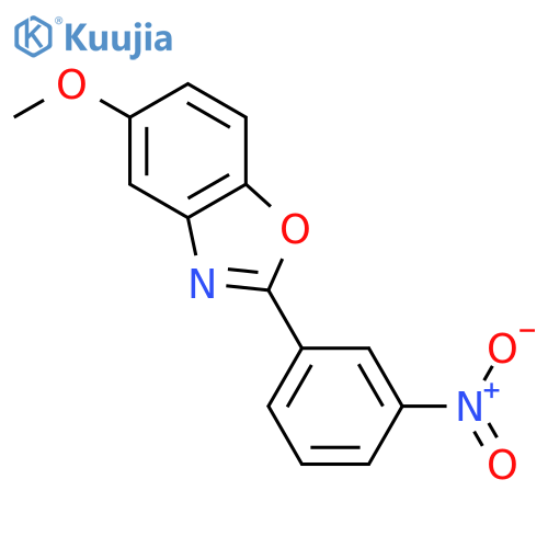 Benzoxazole, 5-methoxy-2-(3-nitrophenyl)- structure