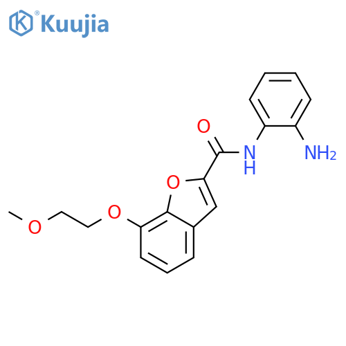 2-Benzofurancarboxamide, N-(2-aminophenyl)-7-(2-methoxyethoxy)- structure