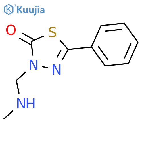 1,3,4-THIADIAZOL-2(3H)-ONE, 3-[(METHYLAMINO)METHYL]-5-PHENYL- structure