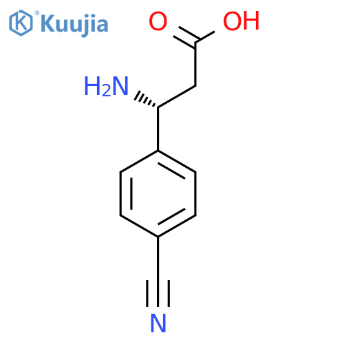 (R)-3-Amino-3-(4-cyanophenyl)propanoic acid structure