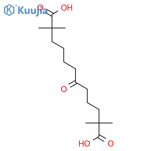 DODECANEDIOIC ACID, 2,2,11,11-TETRAMETHYL-6-OXO- structure