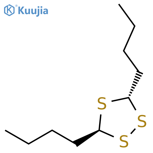 1,2,4-TRITHIOLANE, 3,5-DIBUTYL-, TRANS- structure