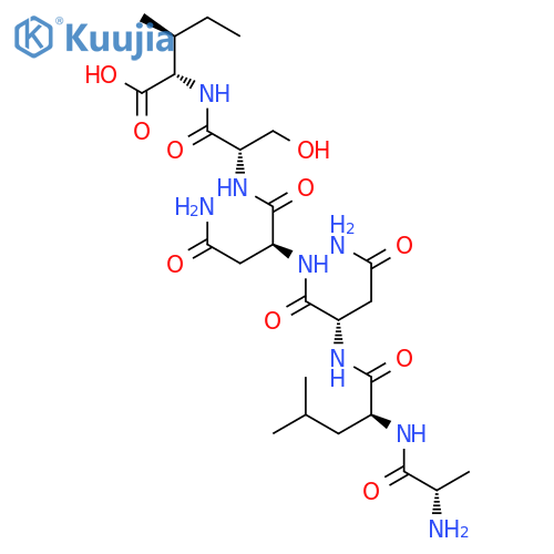 L-Isoleucine, L-alanyl-L-leucyl-L-asparaginyl-L-asparaginyl-L-seryl- structure