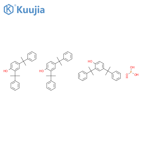 PHENOL, 2,4-BIS(1-METHYL-1-PHENYLETHYL)-, PHOSPHITE (3:1) structure