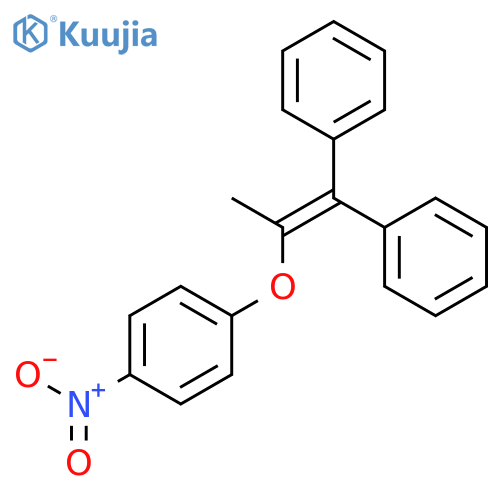 Benzene, 1-[(1-methyl-2,2-diphenylethenyl)oxy]-4-nitro- structure