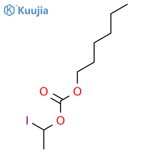 Carbonic acid, hexyl 1-iodoethyl ester structure