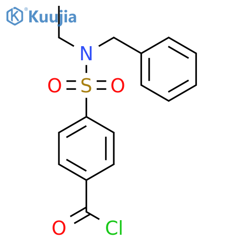 BENZOYL CHLORIDE, 4-[[ETHYL(PHENYLMETHYL)AMINO]SULFONYL]- structure