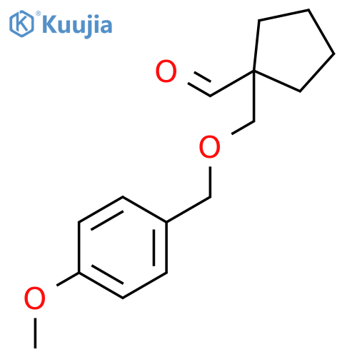 CYCLOPENTANECARBOXALDEHYDE, 1-[[(4-METHOXYPHENYL)METHOXY]METHYL]- structure