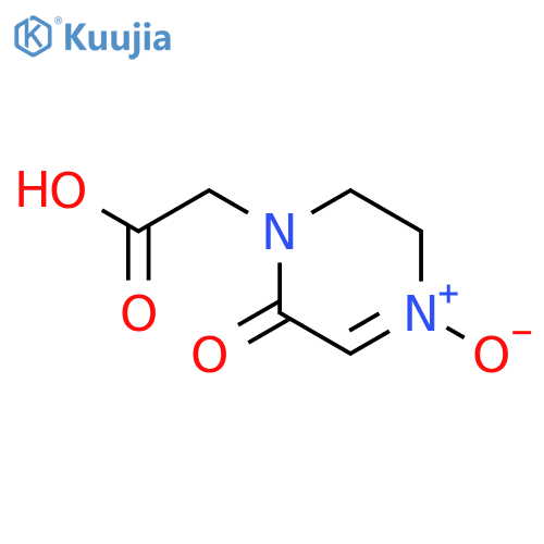 1(2H)-PYRAZINEACETIC ACID, 5,6-DIHYDRO-2-OXO-, 4-OXIDE structure