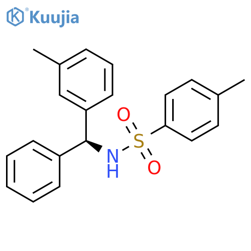 Benzenesulfonamide, 4-methyl-N-[(S)-(3-methylphenyl)phenylmethyl]- structure