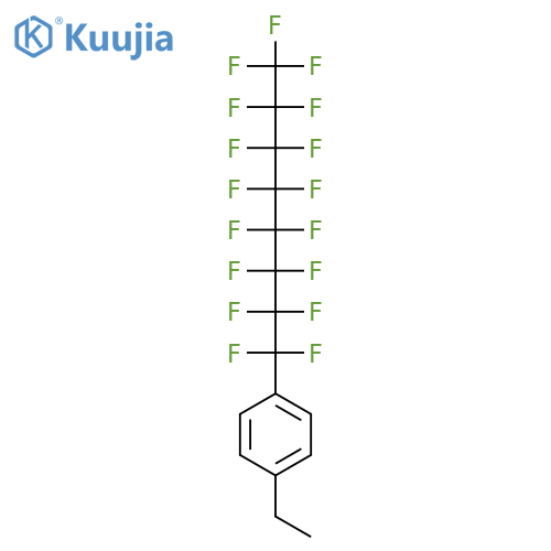 BENZENE, 1-ETHYL-4-(HEPTADECAFLUOROOCTYL)- structure