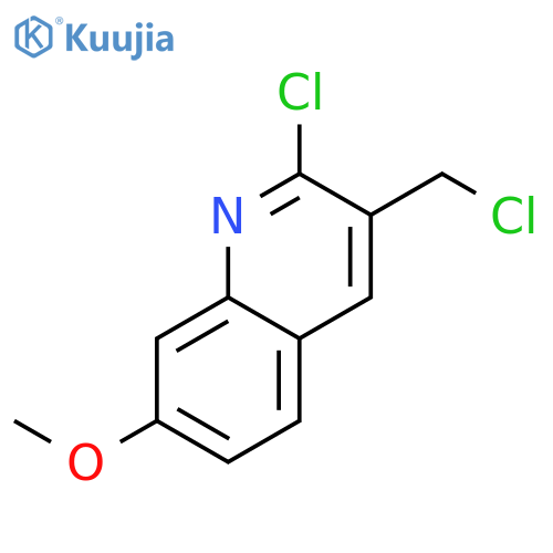 2-Chloro-3-(chloromethyl)-7-methoxyquinoline structure