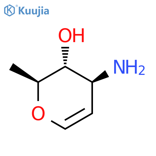 L-arabino-Hex-1-enitol, 3-amino-1,5-anhydro-2,3,6-trideoxy- structure