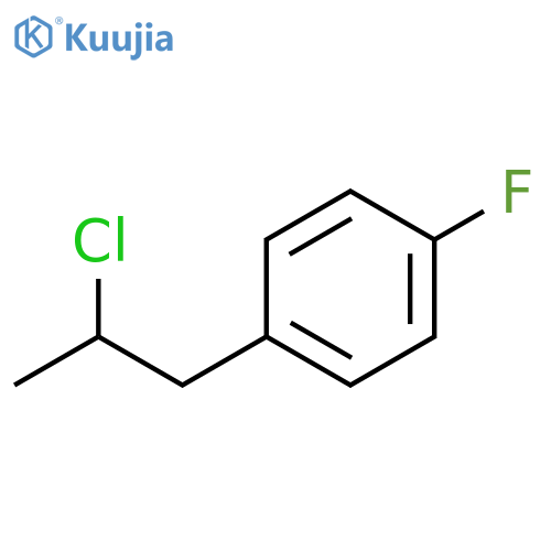 Benzene, 1-(2-chloropropyl)-4-fluoro- structure