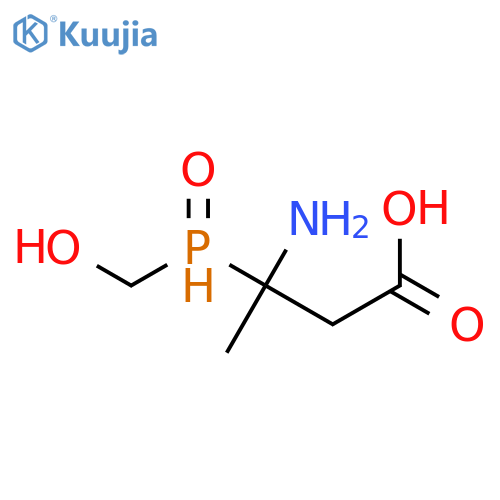 BUTANOIC ACID, 3-AMINO-3-(HYDROXYMETHYLPHOSPHINYL)- structure