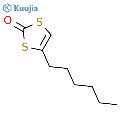 1,3-DITHIOL-2-ONE, 4-HEXYL- structure